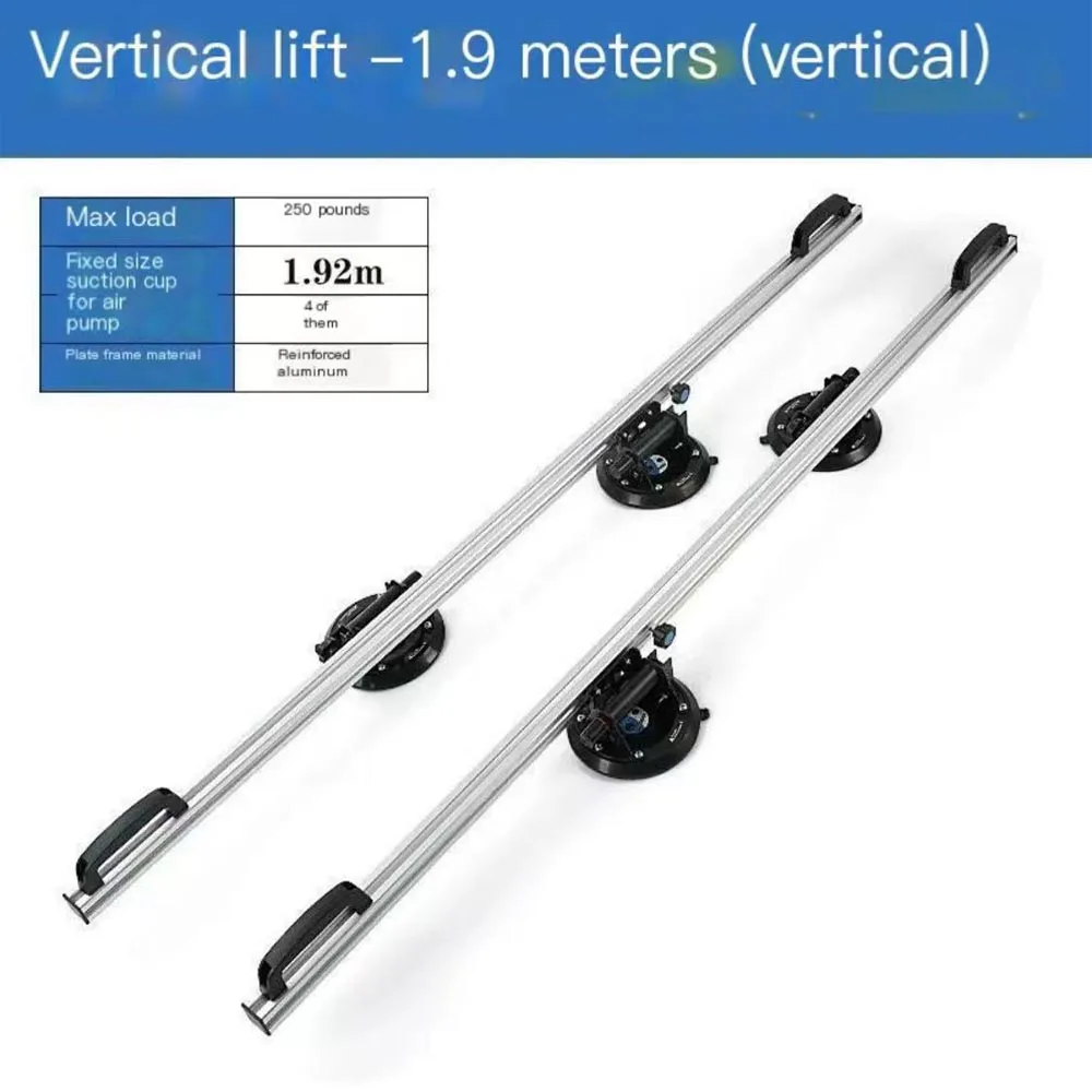 New Multifunctional Large Format Tile Slab Carry System Granite Ceramic Tile Handling Lifter Tool with Silicone Suction Cups