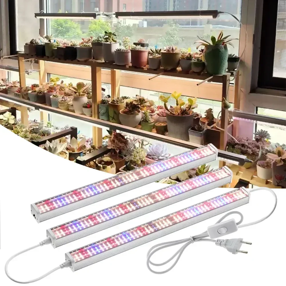 ใหม่ล่าสุด 1/2/4/6PCS Full Spectrum LED ปลูกไฟสําหรับพืชเรือนกระจก Veg ดอกไม้เติมแสง Soilless การเพาะปลูกโคมไฟร้อน