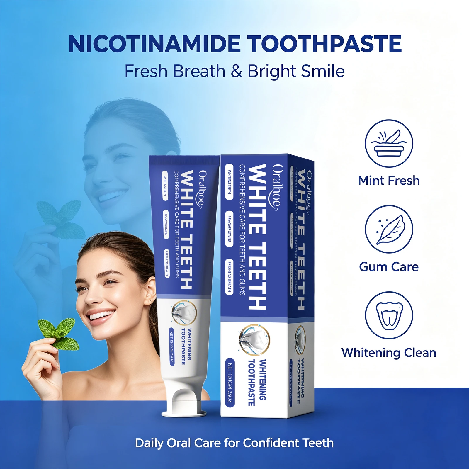 Мятная зубная паста с ниацинам – обзор и цена Teeth Whitening Naturally