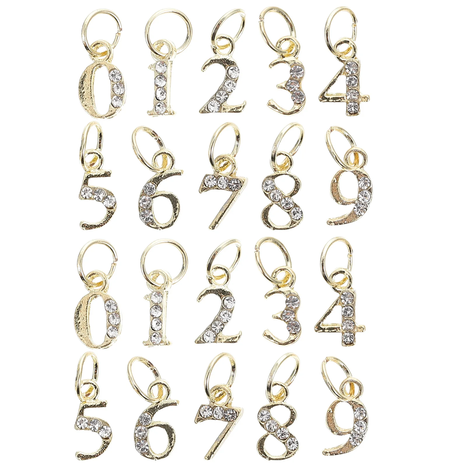 Décorations en strass en métal, 20 pièces, breloques légères et résistantes à l'usure pour femmes, Nail Art décoratif, pendentif croix