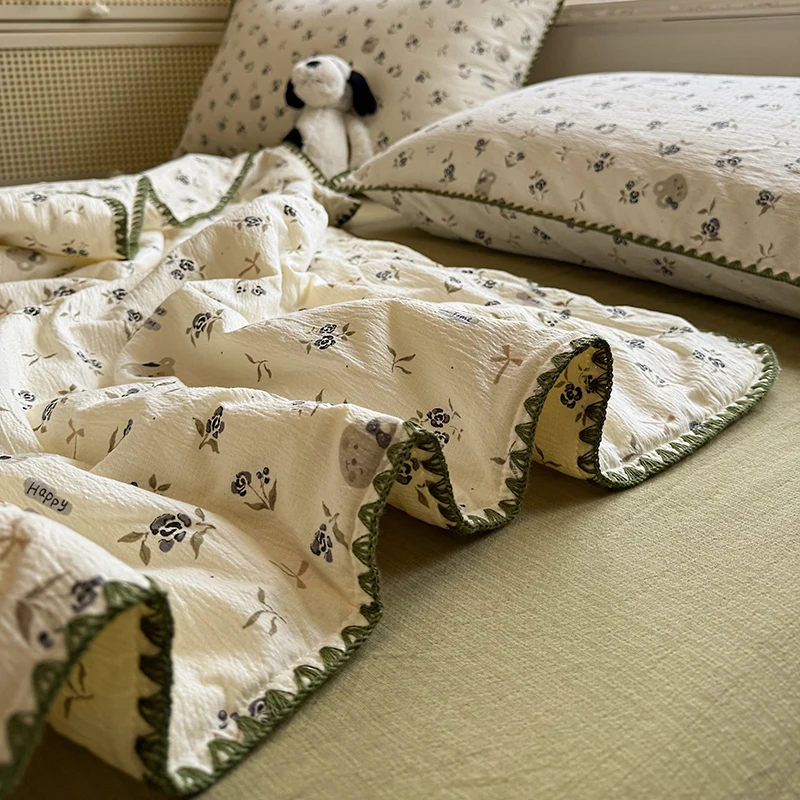 

Class a Refreing Double Layer Summer Light Weight Waable Four Piece Set Air Conditioner Quilt Single Double Person Summer...