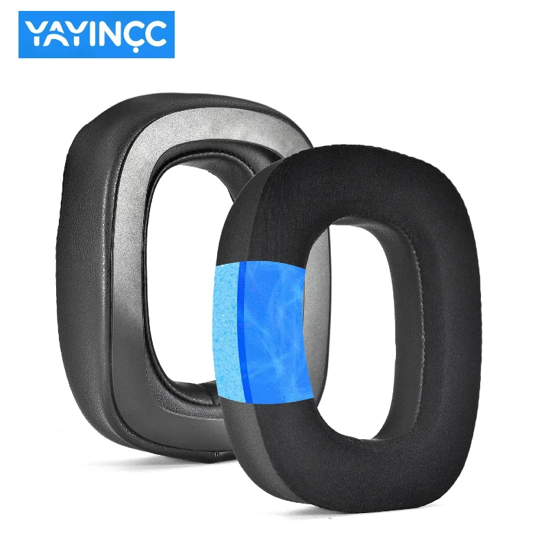 

Replacement Leather Sleeve Cooling Gel Magnetic attraction Earmuff for Logitech Astro A30 Headphones Comfortable to wearl EarPad