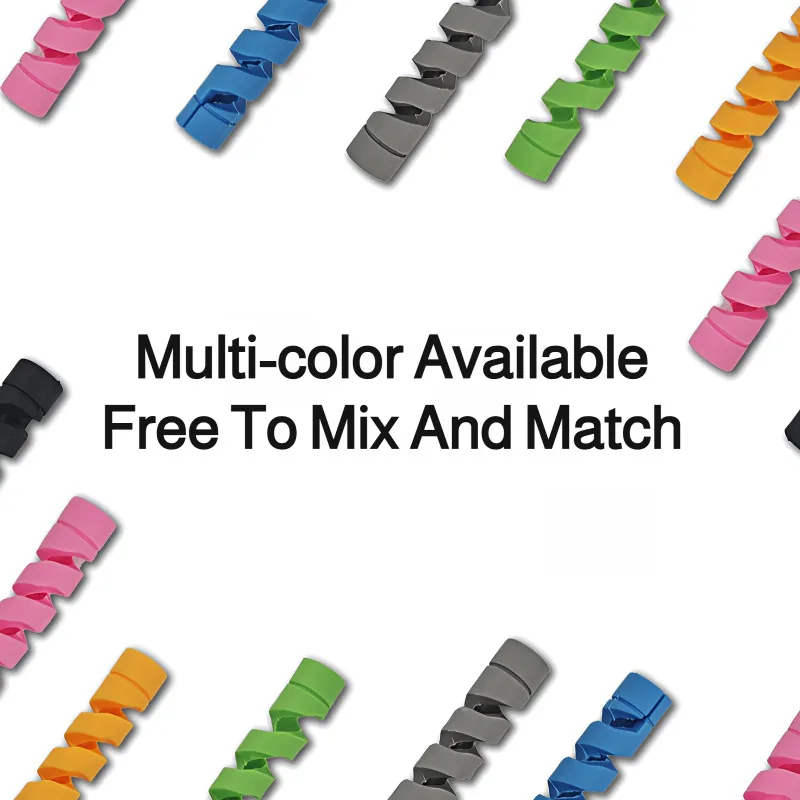 データケーブル保護カバー 充電ケーブルスパイラルプロテクター 携帯電話充電ケーブル保護