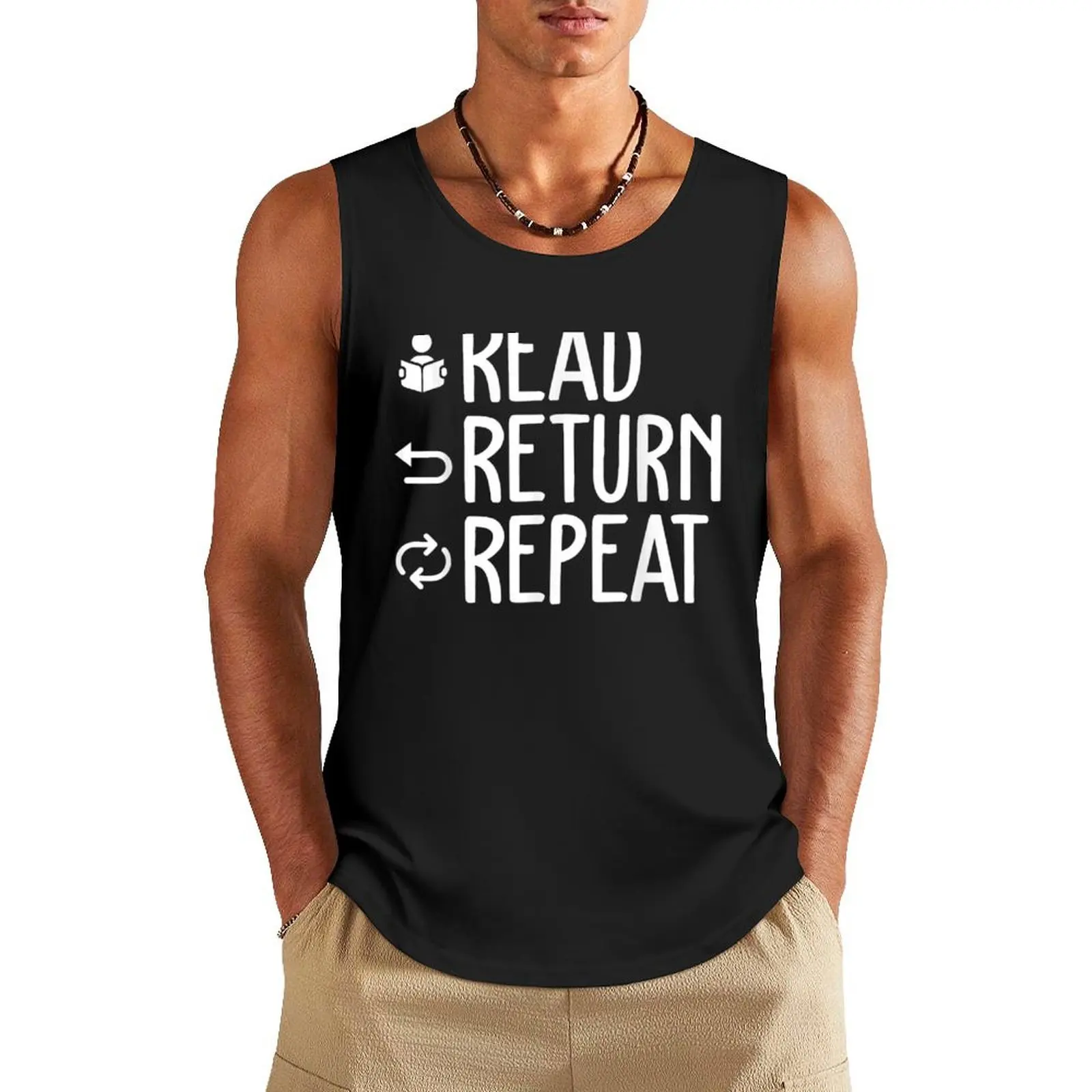 

Funny Library Themed Art Librarian Men Women Library Worker Tank Top muscular man t shirt gym Vest T-shirt sports