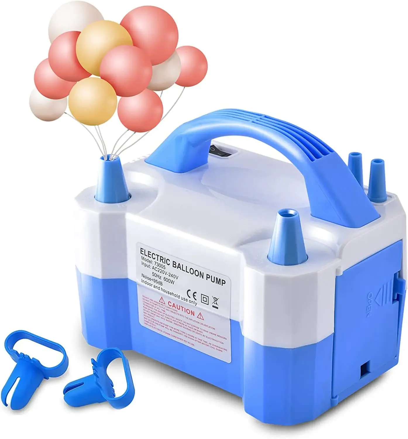 

73005 Birthday Wedding Banquet Electric Double hole Balloon Pump Festival Party Balloon Inflator