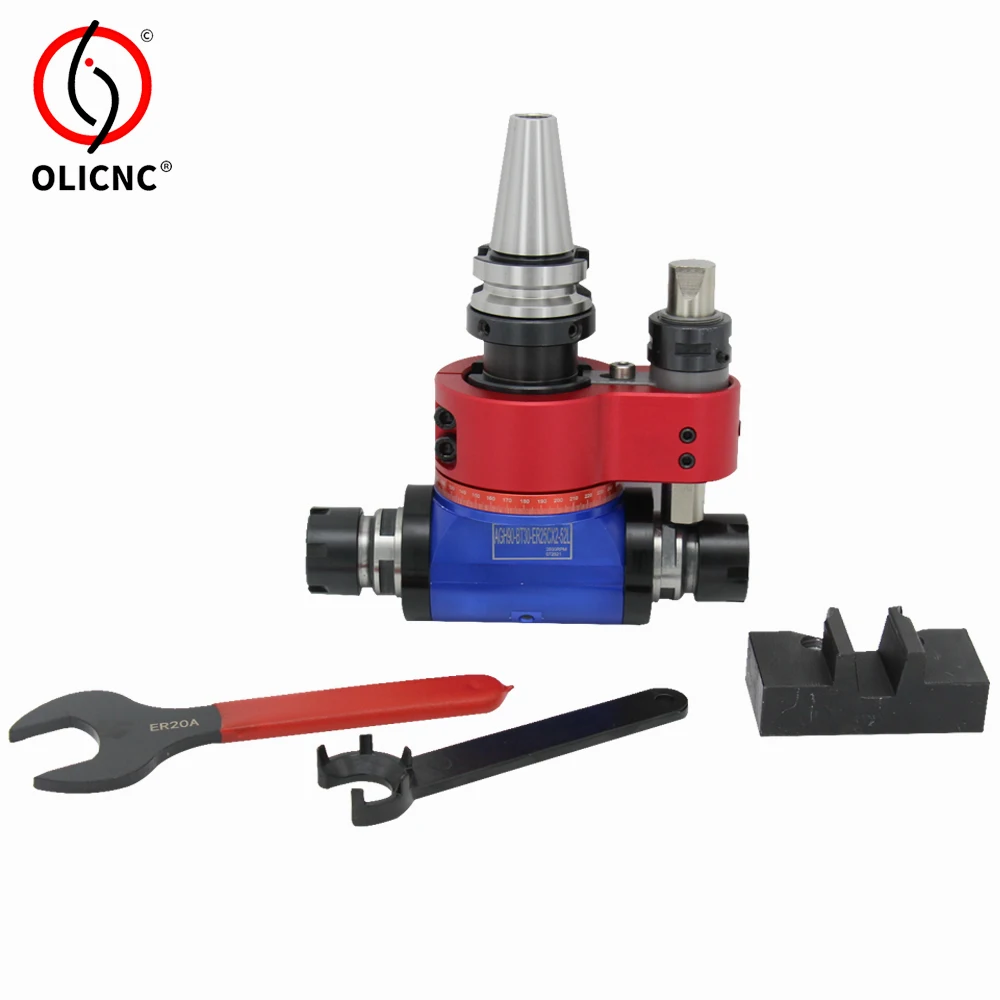 Cnc Angle Head Double-out 90 Degree Angle Heads BT30 BT40 BT50 CAT30 CAT40 CAT50 SK40 ER16 ER25 ER32 ER40 ER50 Angle Head