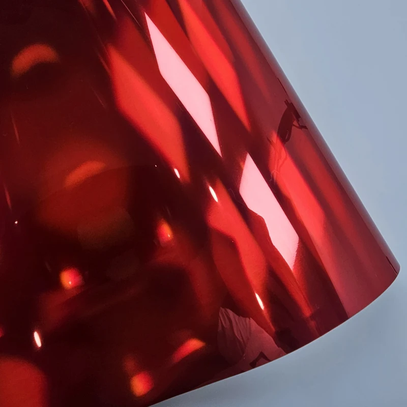 

High Glossy Holographic Red Vinyl Wrap Chrome Vinyl Wrapping Foil Sticker for Car Film Cover Decals for Vehicle Auto Stickers