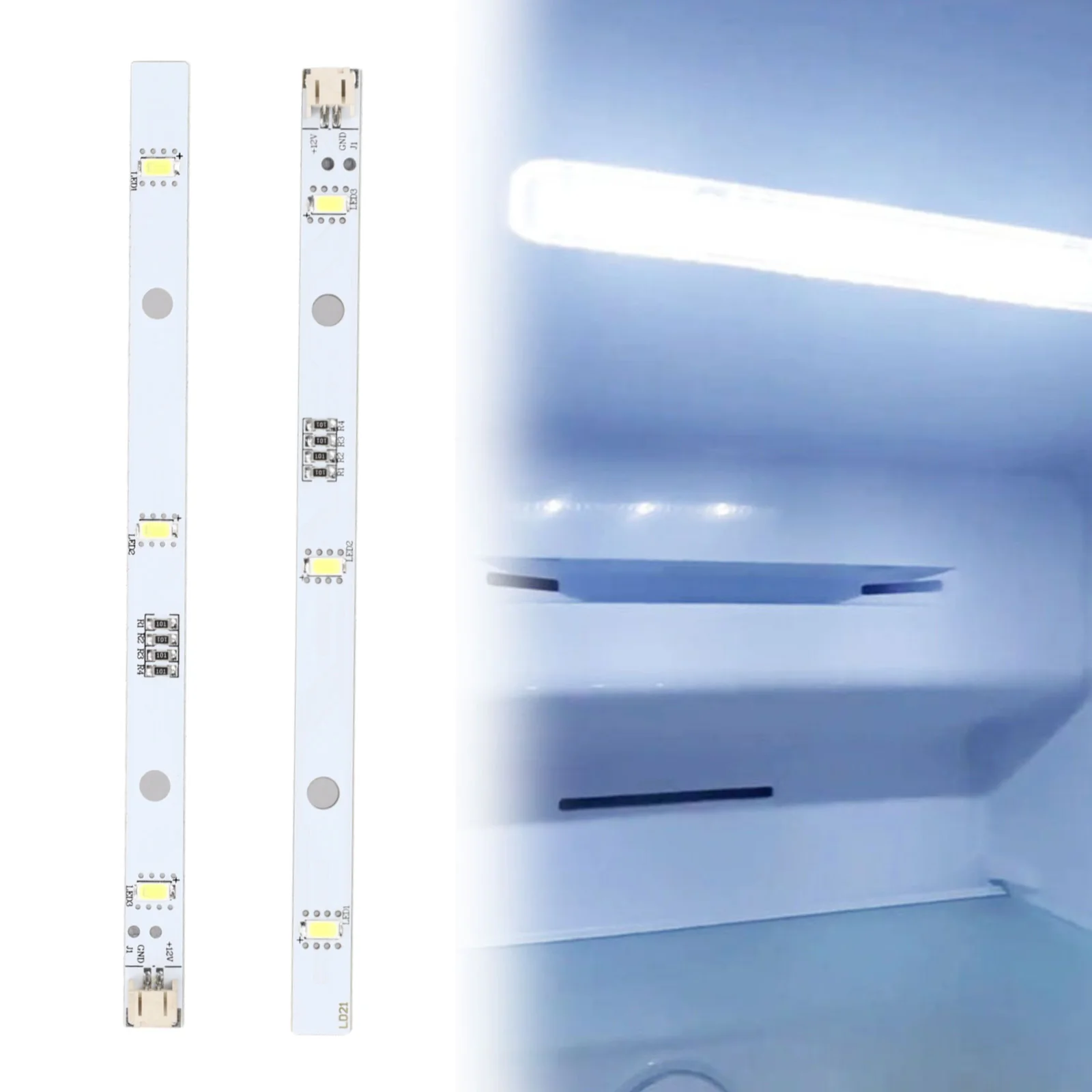 

2шт световые полосы для холодильника MDDZ-162A 1629348 Запчасти для бытовой техники Запчасти для холодильника Аксессуары