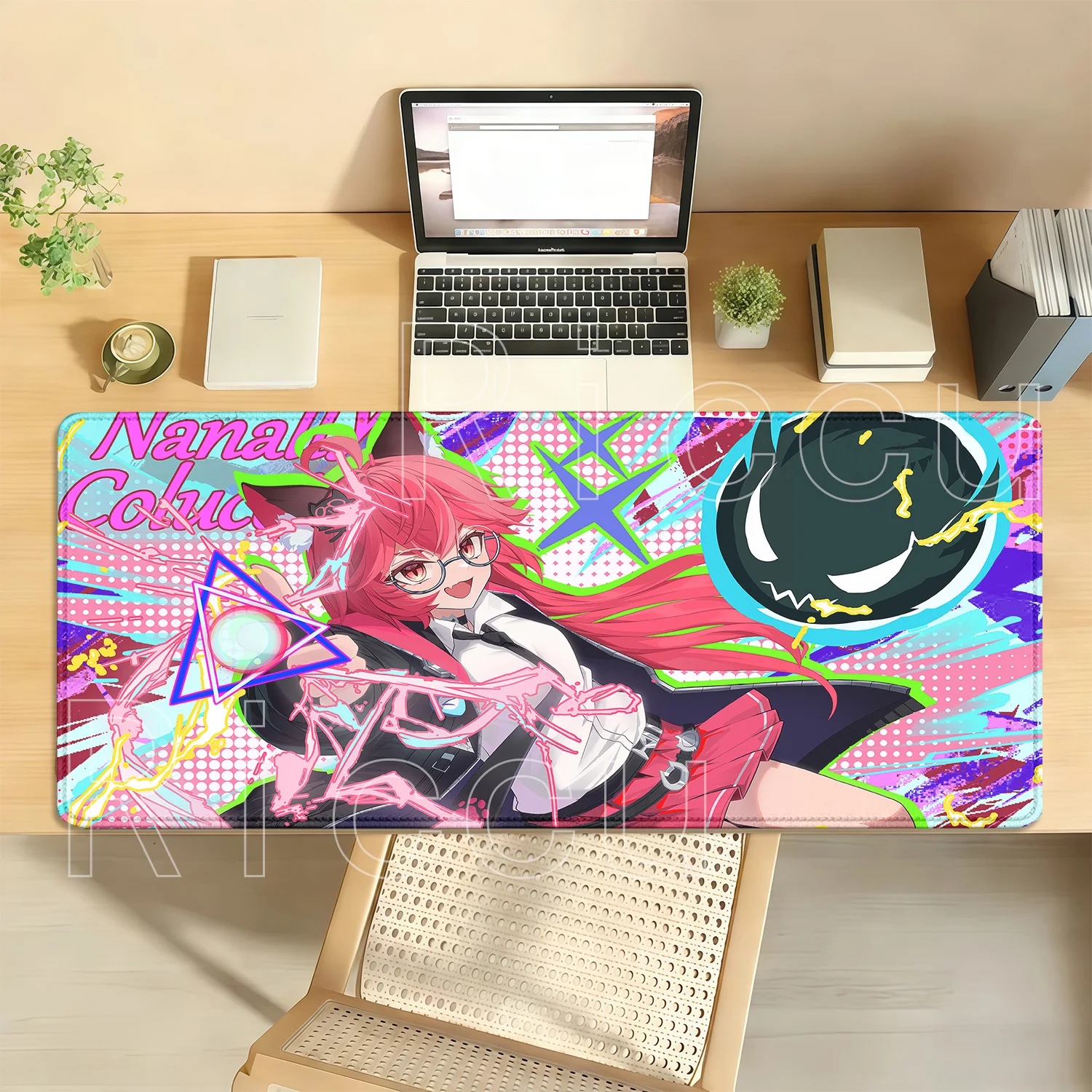 HD Printing NTE Neverness To Everness Anime Girl Mouse Pad PC Gaming Non-Slip Base Rubber Office Mousepad Overlock XXL Desk Mat