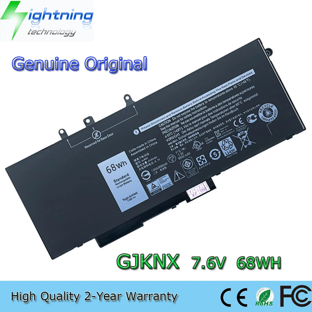 

Оригинальный аккумулятор для ноутбука GJKNX 7,6 В 68 Втч для Dell Latitude 5480 5580 5280 5490 5491 5580 5590