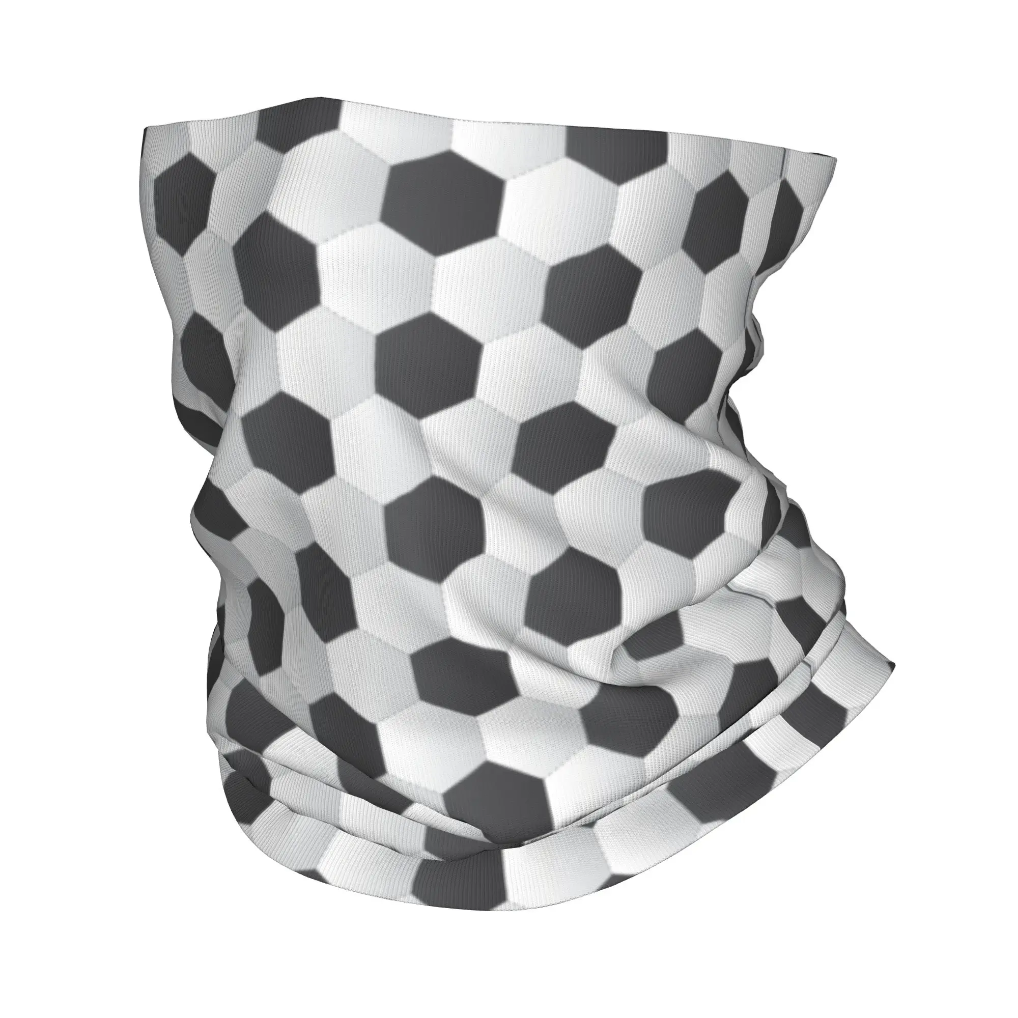 Custom Sports Soccer Ball Pattern Bandana Neck Gaiter UV Protection Face Scarf Cover Women Men Football Headwear Tube Balaclava