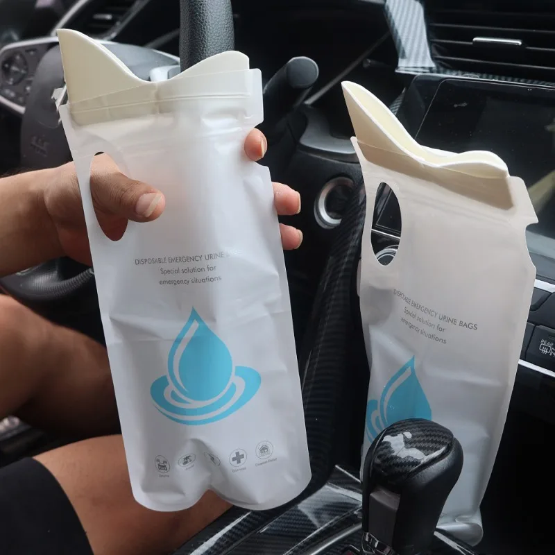 700ML Car Urine Bag Emergency Portable Vomit Bags Mini Mobile Toilets Handy Unisex Disposable Urinal Toilet Bag