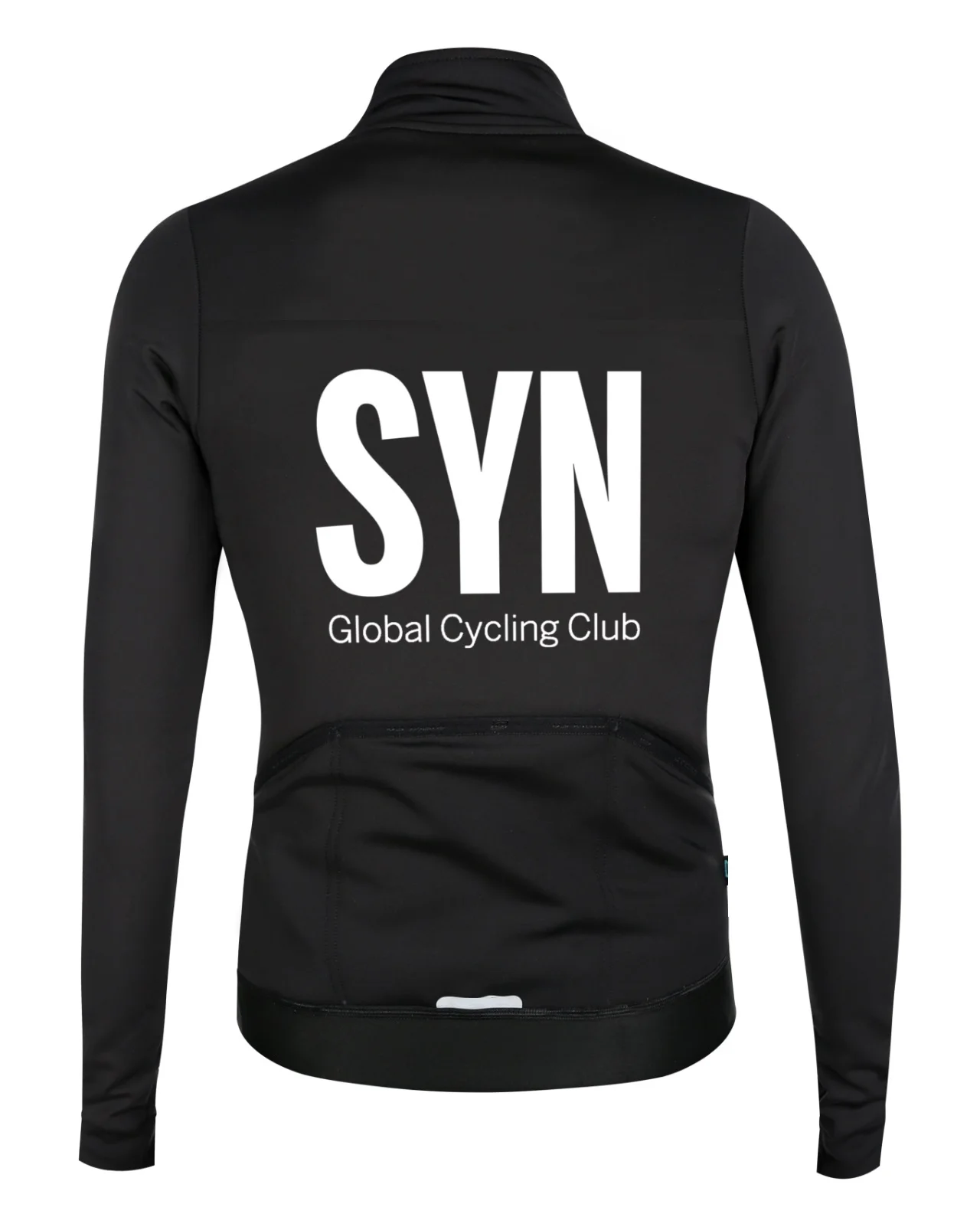 SYN DEEP Winter Men\'s Pro Thermal fleece Cycling Jersey Long Sleeve Black Cycling Wear