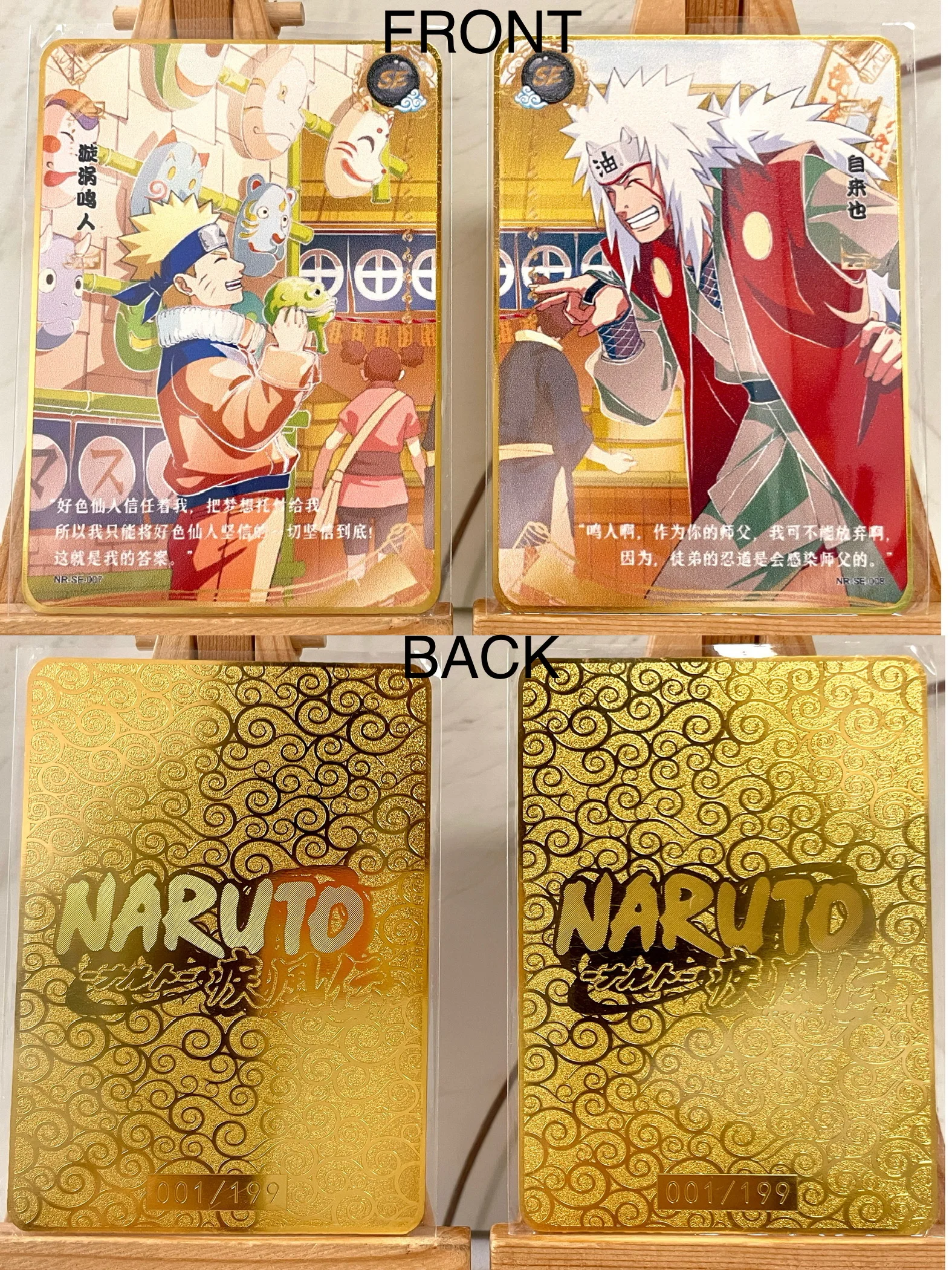 Naruto Uzumaki Jiraiya Sasuke Uchiha SE XR SV Metal Card Anime Collection Cards Kids Toy Gift