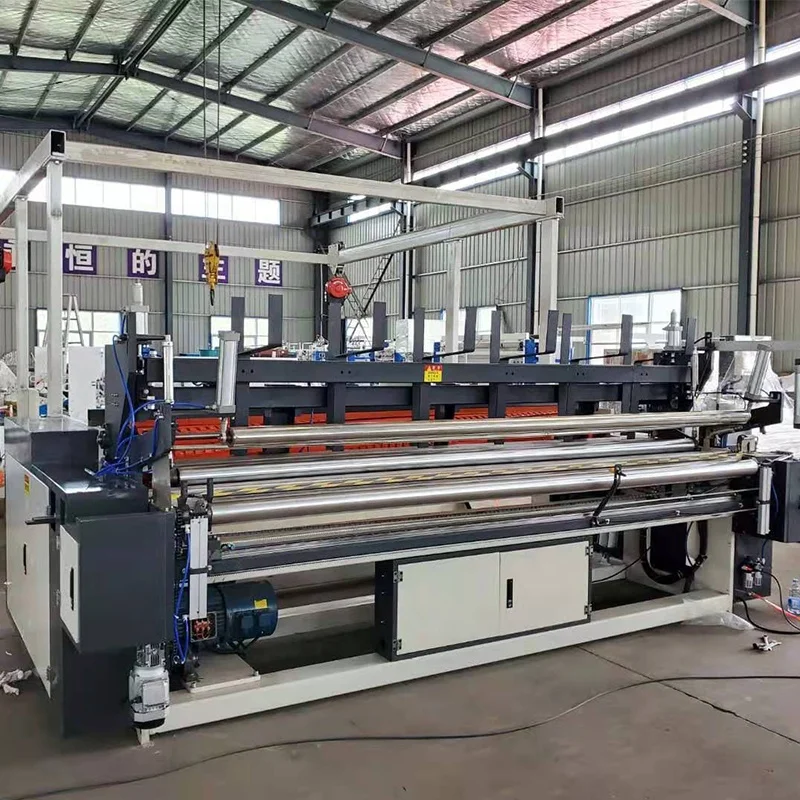 Automatic Toilet Paper Making Machine Small Roll Rewinding Cutter Line Toilet Tissue Machine For Mini Paper Factory Use