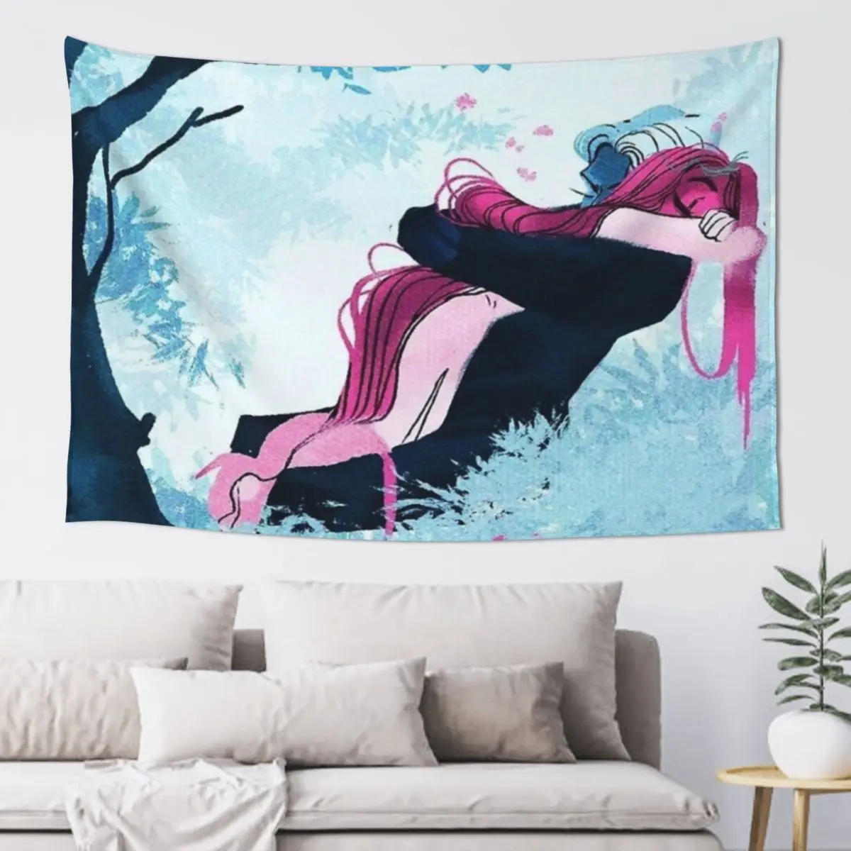 Lore olympus Tapestry Home Decor Aesthetic Decorative Wall Nordic Home Decor Tapestry