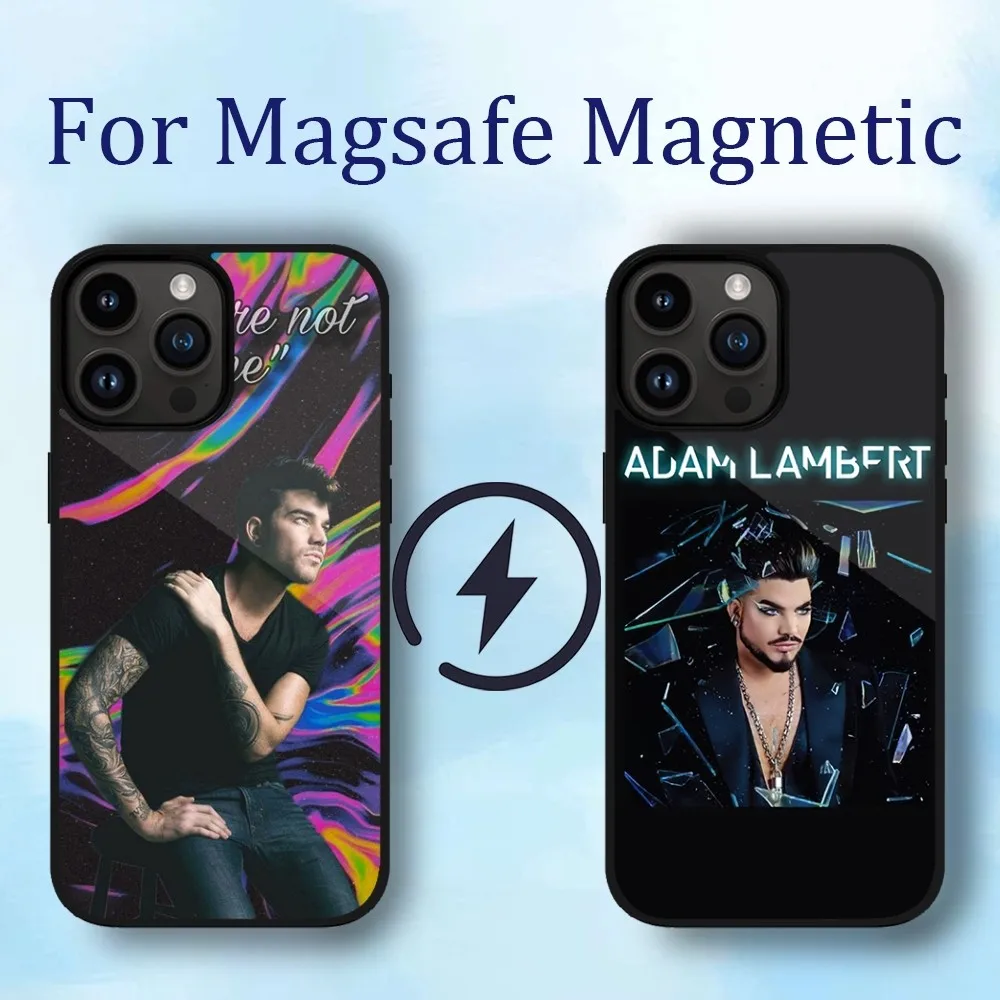 

Singer Adam Mitchel Lambert Phone Case For iPhone 11 12 13 14 15 Max Plus Phone Magnetic for Macsafe Cases Cover