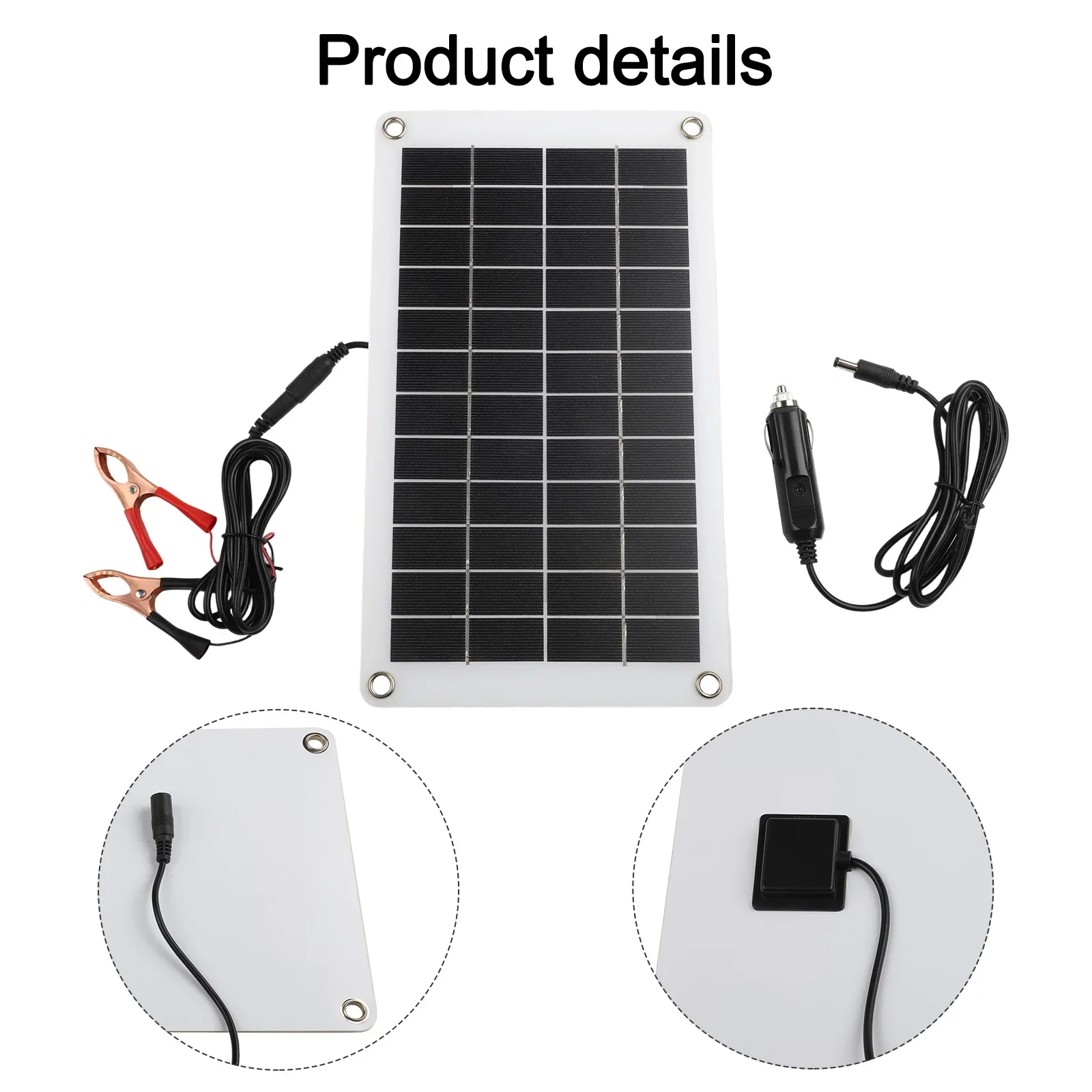 Multi Purpose 30W Solar Panel Charger for RVs and Boats High Efficiency Design with Weather Resistant Features