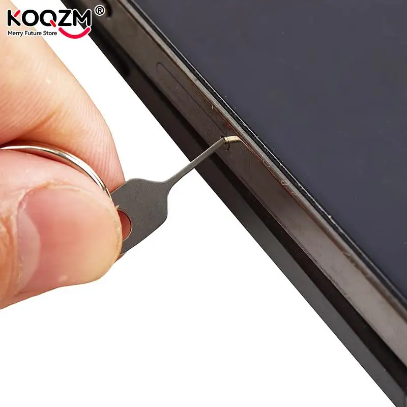 Anti-perdido Sim Card Removal Needle, Sim Card Pin, 1 Ring Key Tool, Telefone Ejetando Pin, SIM Card Tray Ejection, Chaveiro, 5pcs