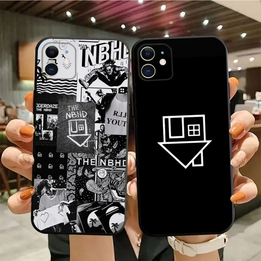 Band The N-Neighbourhood Phone Case For iPhone15,14,13,12,11,Pro,Max,Plus,Mini,X,XS,XR,8,7,6,S,Plus,SE Soft Black Case