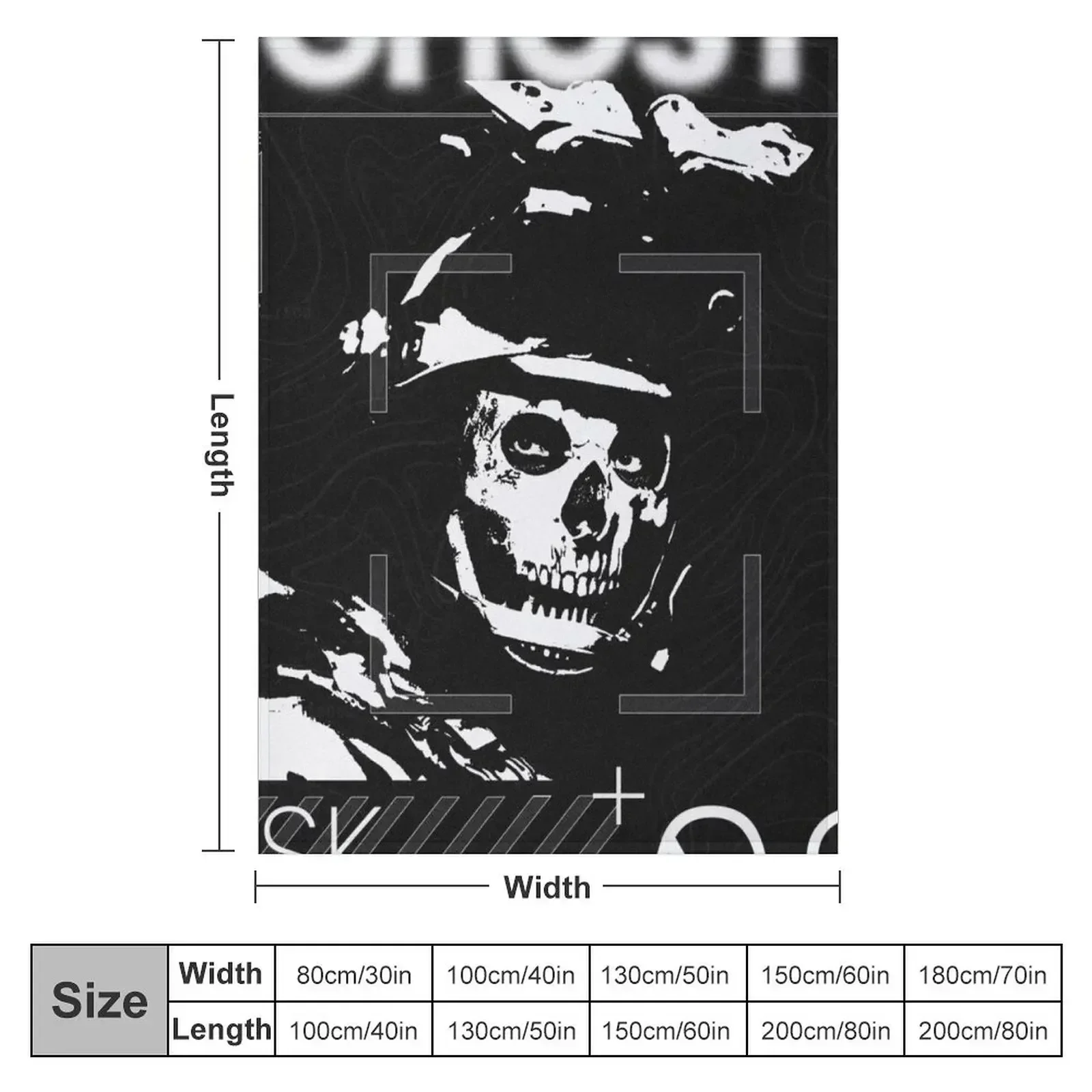 Simon Ghost Riley MW2 Throw Blanket Blankets For Baby Warm anime warm winter Blankets
