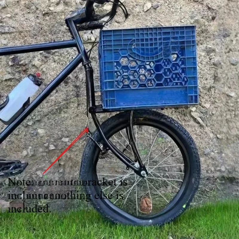 Chromium Molybdenum Steel Open Shelf Front Fork Upgraded Pipe Material Thickened 28.6 Ports Suitable For 700C Frame