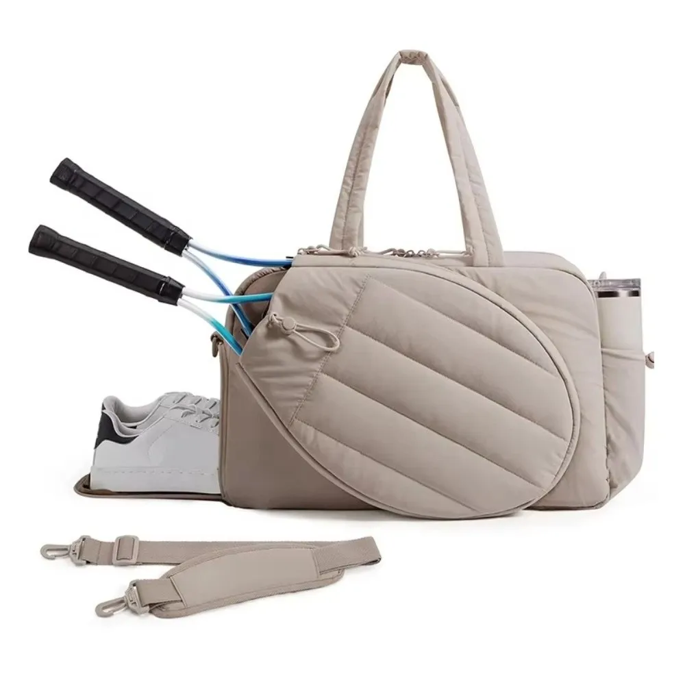 

Супер большая вместительная сумка для теннисных ракеток, водонепроницаемая с сумкой для обуви, теннисный рюкзак, регулируемая красивая спортивная сумка для фитнеса, женская