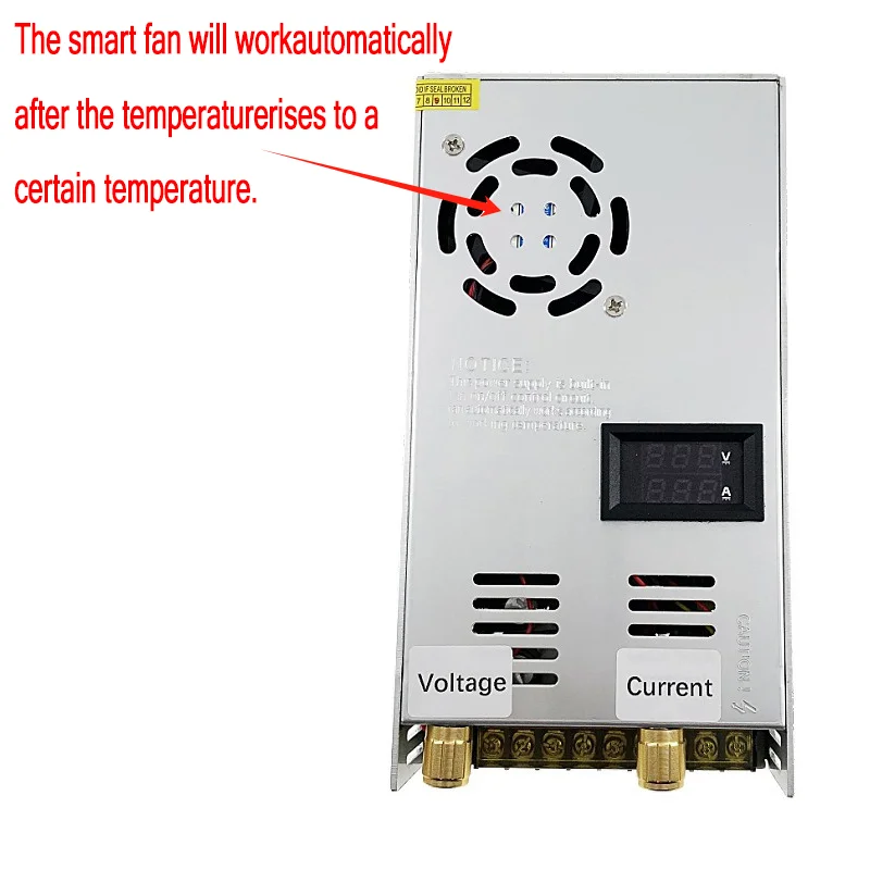 Imagem -02 - Fonte de Alimentação de Laboratório Ajustável Display Digital Led Spms 600w 012v 24v dc ac 110v 220v a 12v 24v 36v 48v 60v 100v 150v 200v