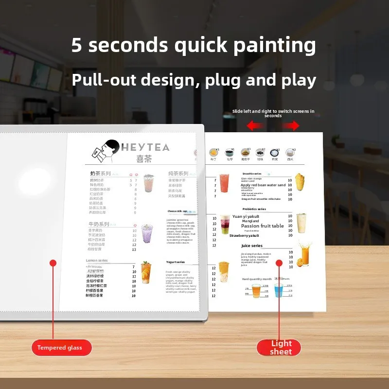 Luminous Menu Display Signs Light Box Order Signs Price List