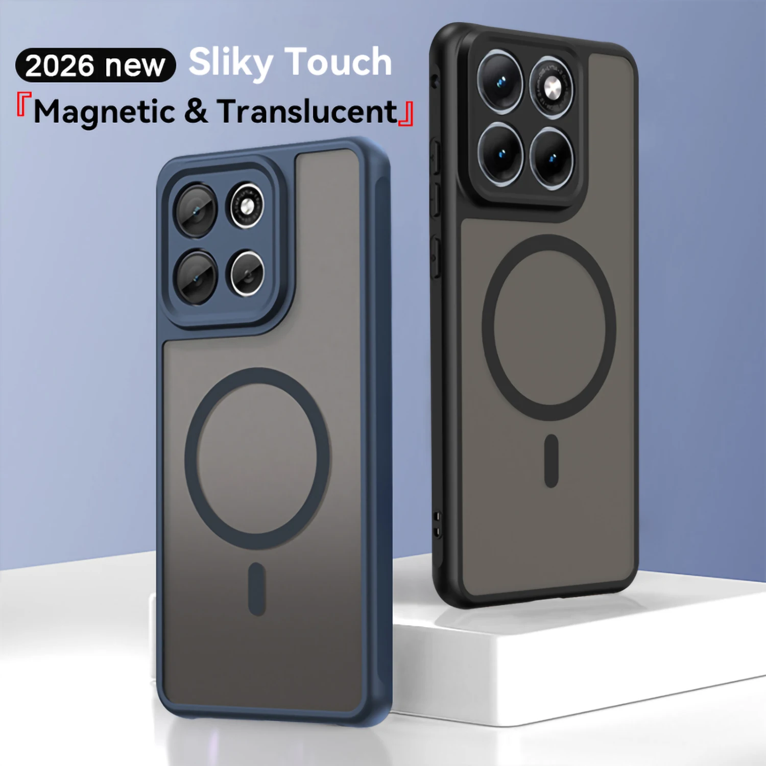 Image of Magnetische Luxus-Schutzhülle Stoßfeste Handyhülle für MOTO Signature Edge 70 Ultra X70 Air Pro 70 Fusion+ Kabellos Matt Durchscheinend