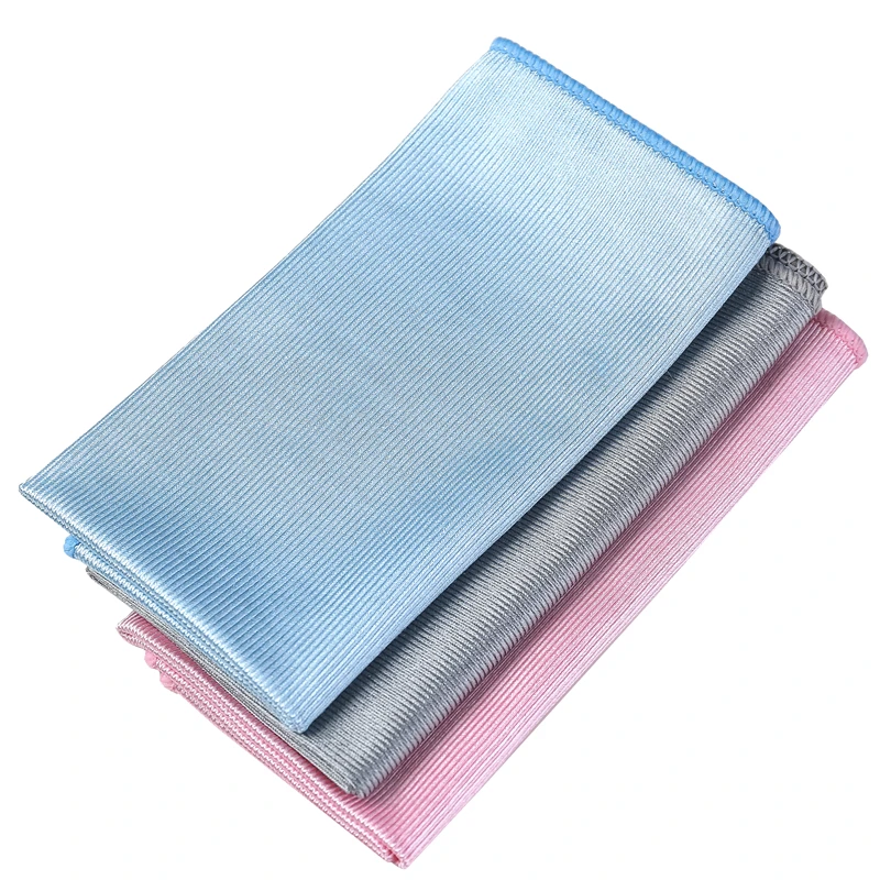 1Pc Microfiber Glass Cleaning Towel No Trace No Lint Rag Mirror Cleaning Cloth Cleaning Towe Wipe Glass Cloth