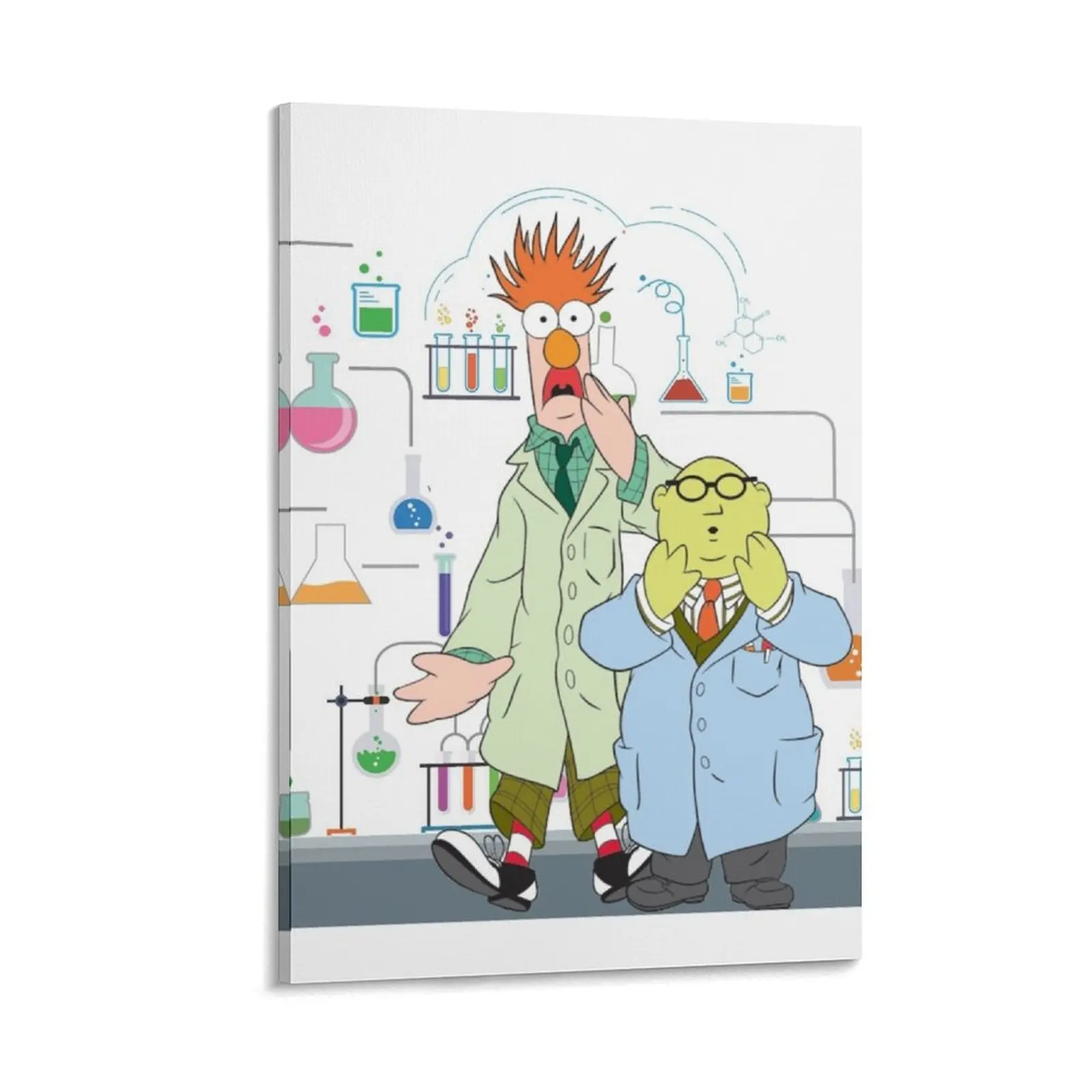 Beaker Muppets and Bunsen - Science Canvas Painting anime decoration Wall paintings paintings wall decor poster anime