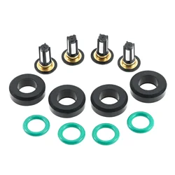 4 Sets 15710-21H00 High Quality Rubber Auto Fuel Injectors O-Rings Seals Filter Repair Kit for Suzuki GSXR1000 Hayabusa GSX1300R