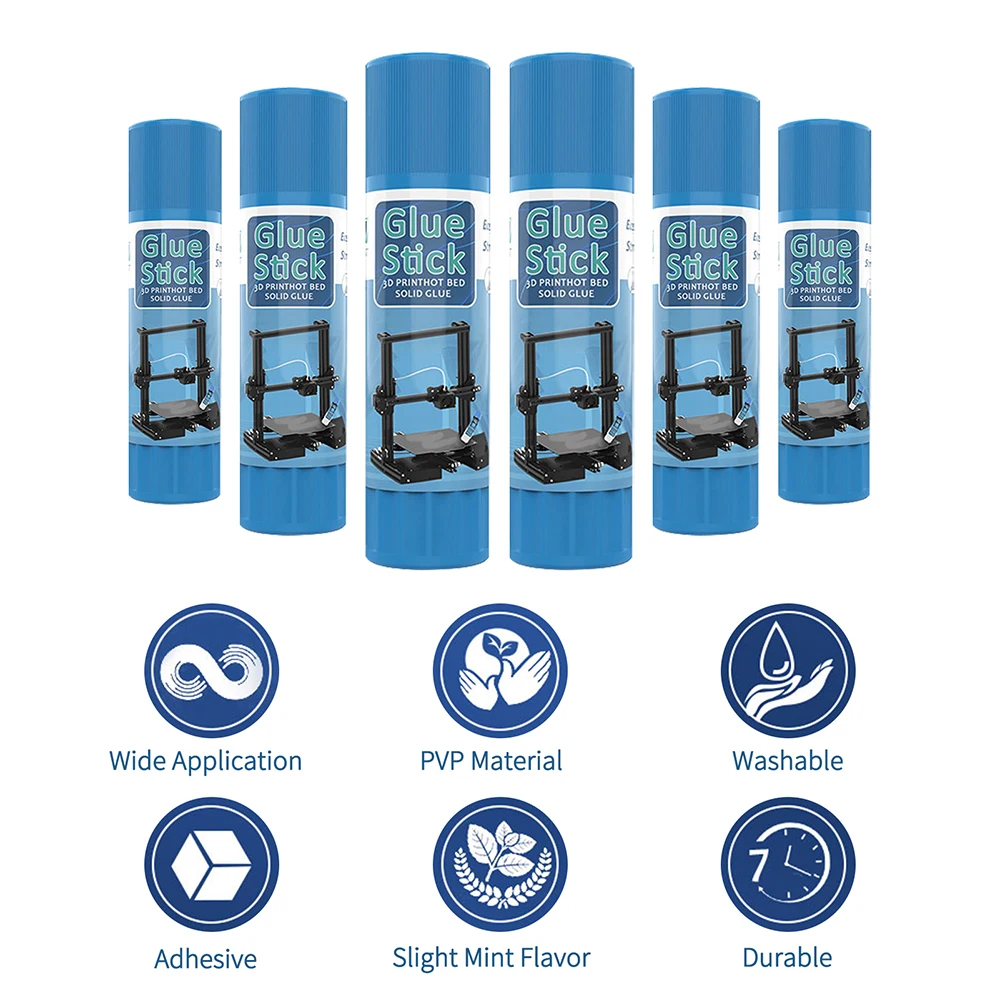 3D 프린터 접착제 스틱, 핫 베드 프린트 필라멘트, PLA ABS PETG TPU, 쉬운 청소, PVP 무독성 강력한 특수 접착제