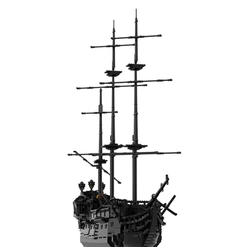 Piratenschip Model Moc Bouwstenen Klassiekers Piraat Oorlogsschip Technologie Modulaire Blokken Geschenken Kerst Speelgoed DIY Sets Montage