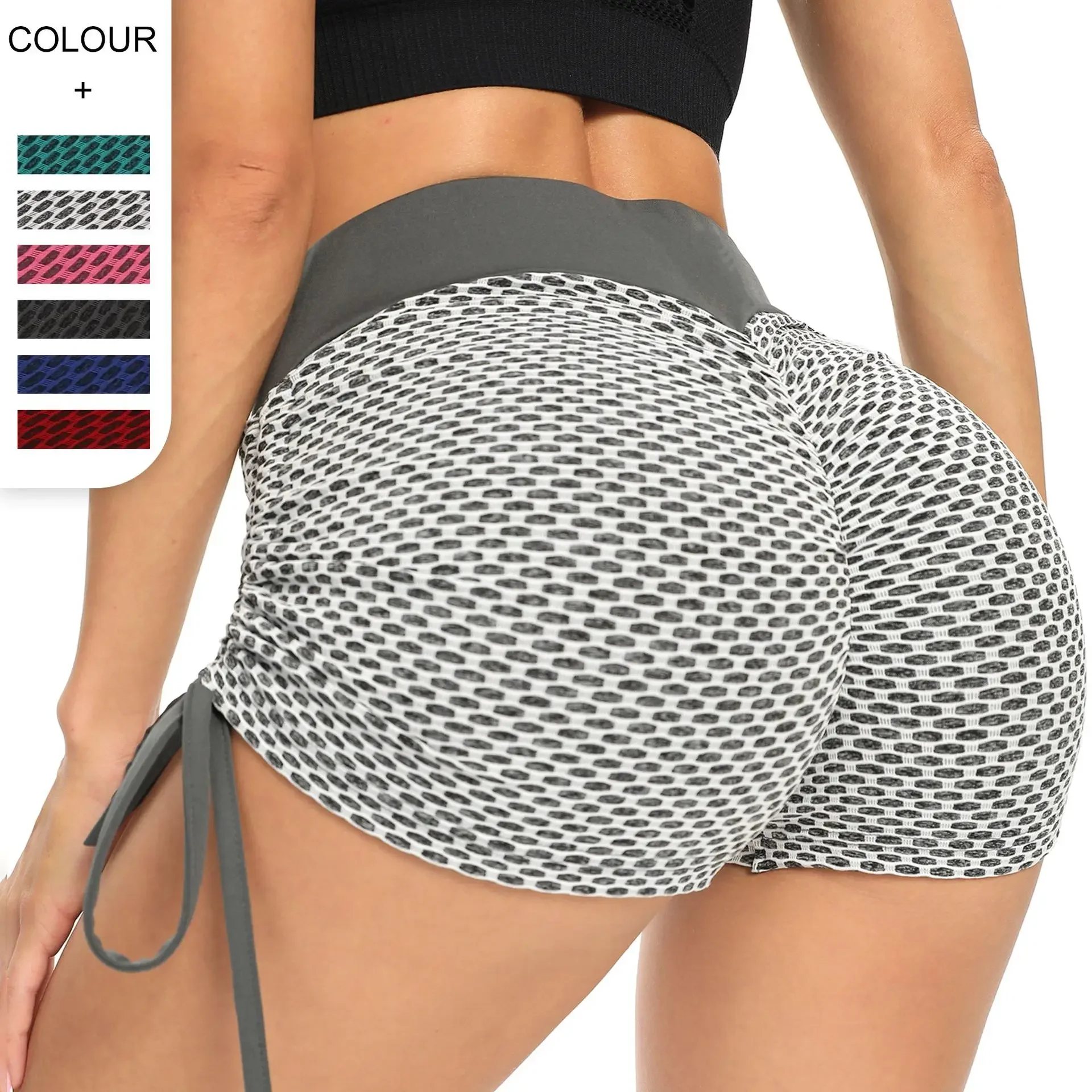 

Summer Fitness Jacquard Hot Style Womens Clothing Sport Sexy Boody Shorts Wear Yoga Gym New Hot Womens Shorts Ladies Hotpants