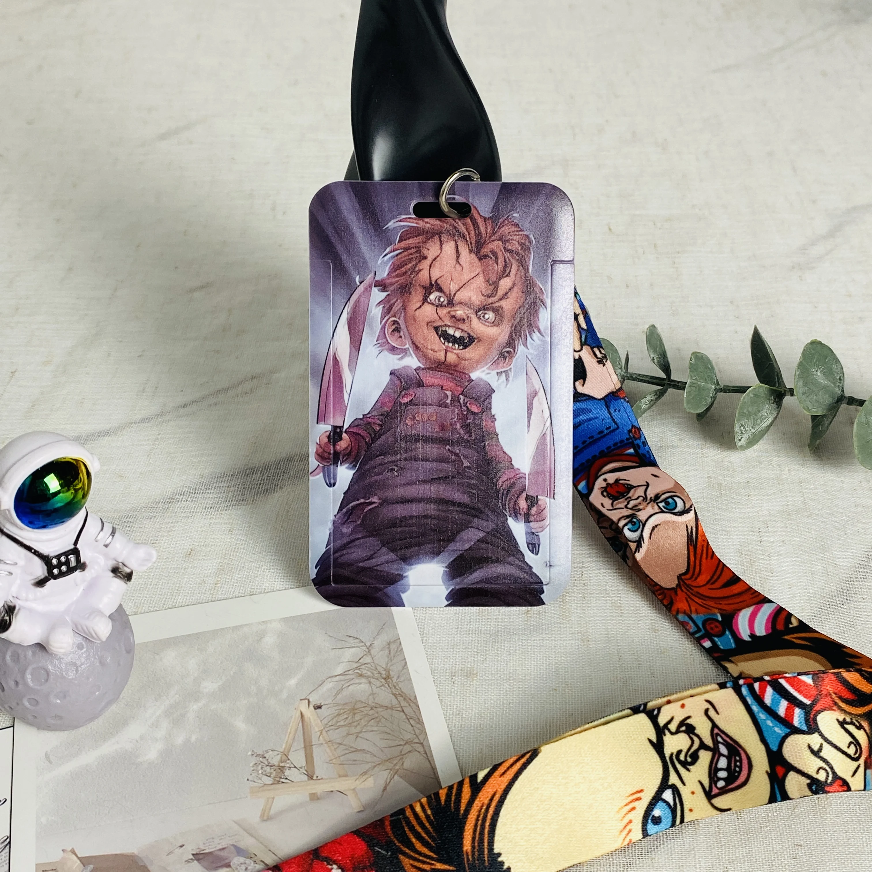 Porte-clés porte-badge et carte de crédit, lanières d'anime, ULde suspension de passe, accessoires de lariat pour prédire, cadeaux d'Halloween