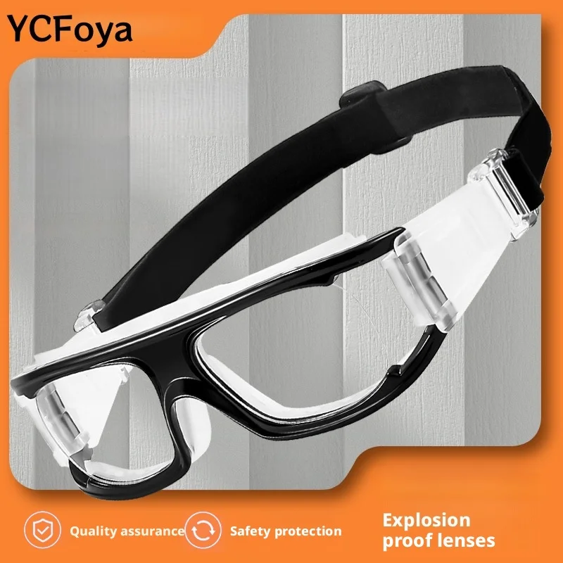 Outdoor Sports Glasses Frame Anti-Explosion Football Goggles Customizable Myopia Glasses for Men Basketball Eye Protection 1557