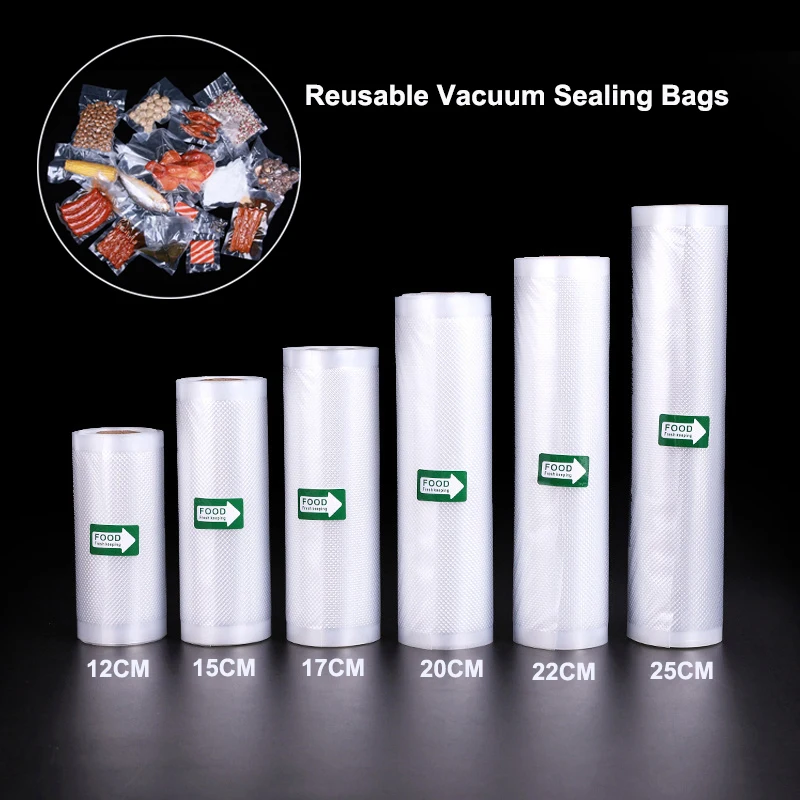 Kitchen Vacuum Sealer Bags Reusable Rolls Fresh-keeping Food Saver Storage Bag Fresh-keeping Bag Kitchen Food Storage