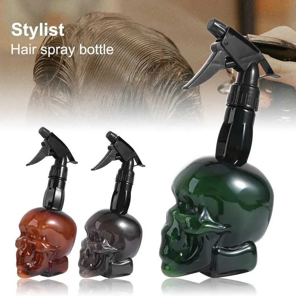 

Skull Head Design Hairdressing Spray Bottle Large Capacity Continuous Mist Watering Can Retro Water Sprayer Refillable Bottles