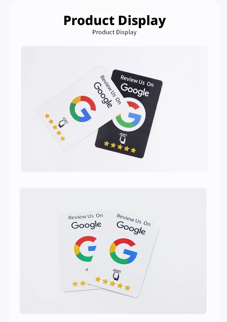 100 Stück Schwarze Wiederverwendbare Google-Bewertungs-NFC-Karten NTAG215 Premium Verschleißfest Matt-Finish Bewerten Sie uns auf Google Benutzerfreundlich – Detail 9