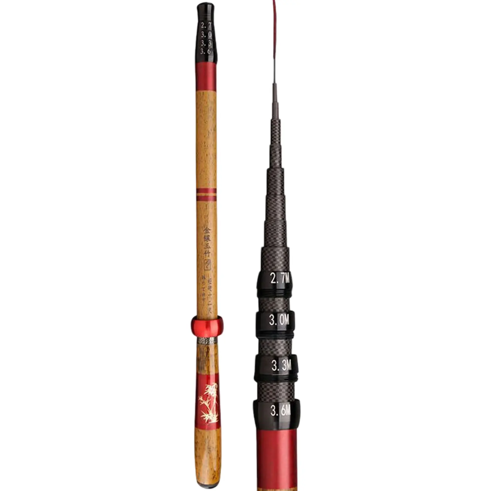 Strong Toughness Fishing Rod Ergonomics Anti-slip Handle Fishing Rod for Improving Fishing Efficiency MC889