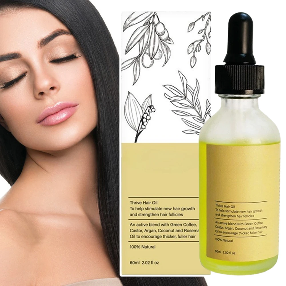 

60 мл Масло роста волос для женщин с разжиженными волосами укрепляющими прическу