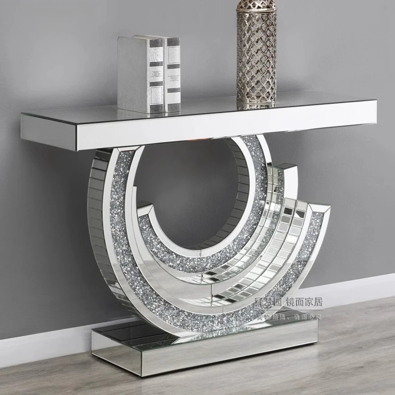 

European-style entrance cabinet Internet celebrity light luxury living room entrance table Villa corridor end entrance table
