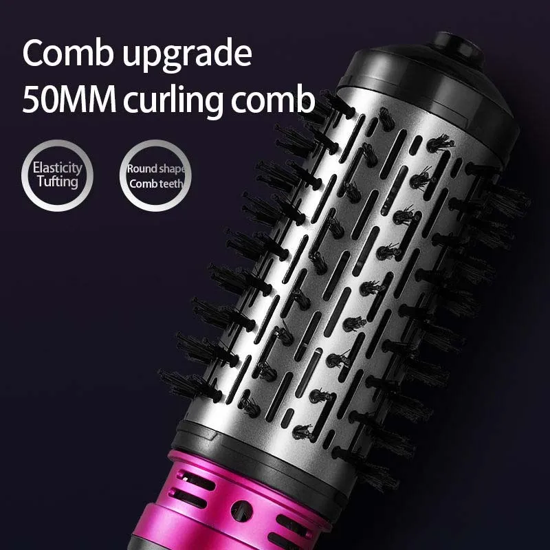 2 In 1 Hair Styling Power Cord Professional Hot Air Brush Straightener Electric One Step Hair Dryer Blow Brush With High Click view 4