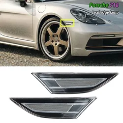 For Porsche 718 Boxster Cayman 982 991 Front Side Marker Lights Fender Light Leaf Lamp Turn Singal Light 99163125505 99163125605