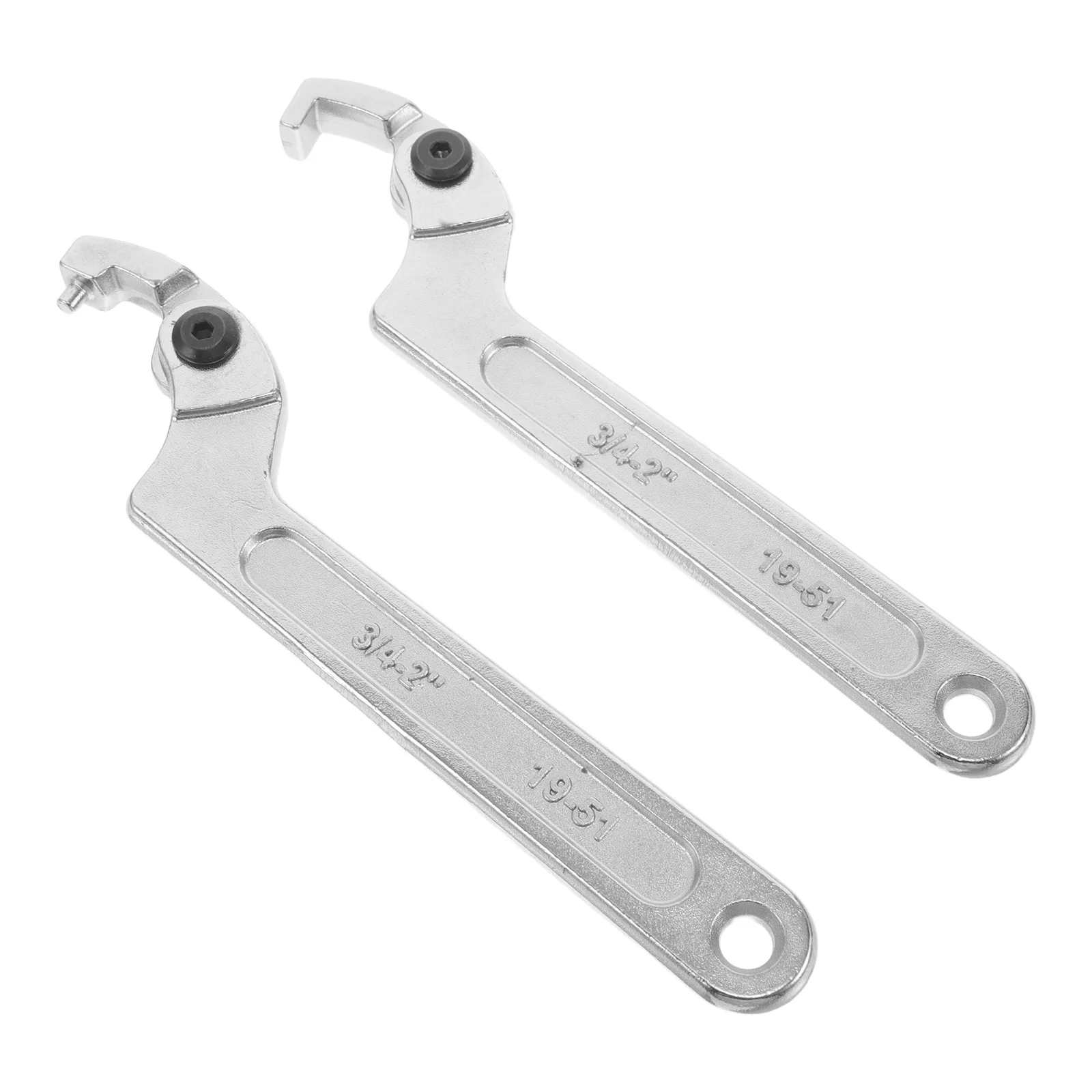 

2pcs Water Meter Cover Hook Wrench Professional Round Nut Adjuster Universal Spanner For Water Meter Nut Removal Tool Portable