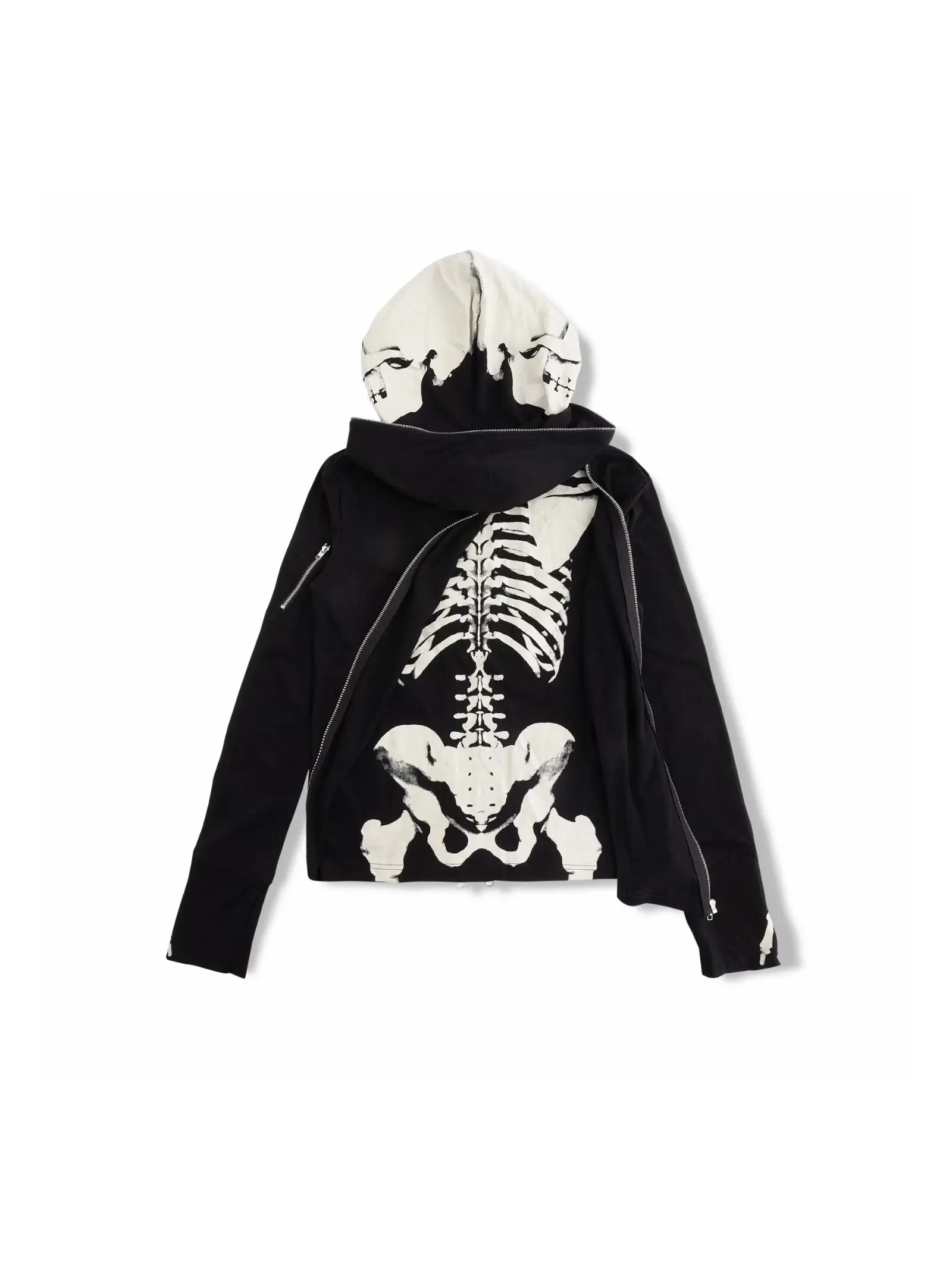 Autumn Winter American Vintage Print Hooded Sweatshirt Men Y2K Gothic Hot Girl Jacket Streewear Subculture Retro Tops New