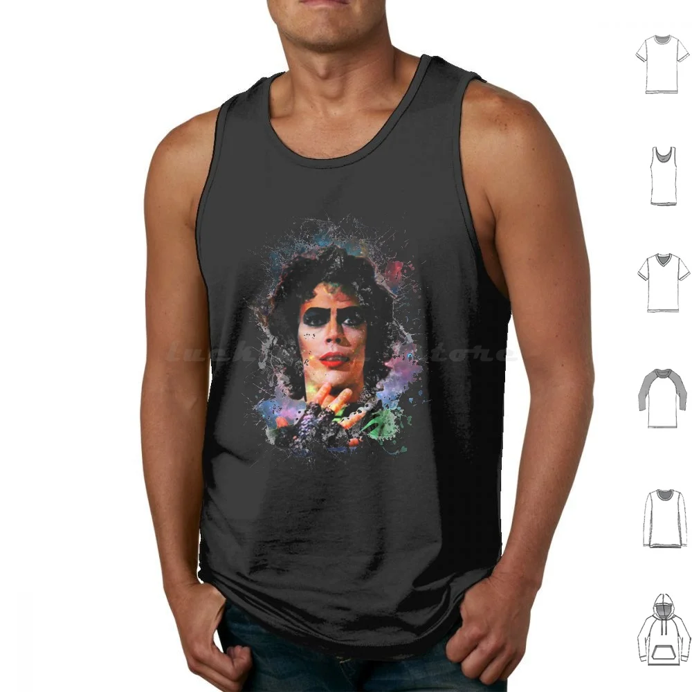 Camisetas sin mangas de Dr. Frank N Horror, camisetas sin mangas con imágenes de terror, musical de terror de Tim Curry, Frank N Furter The Horror