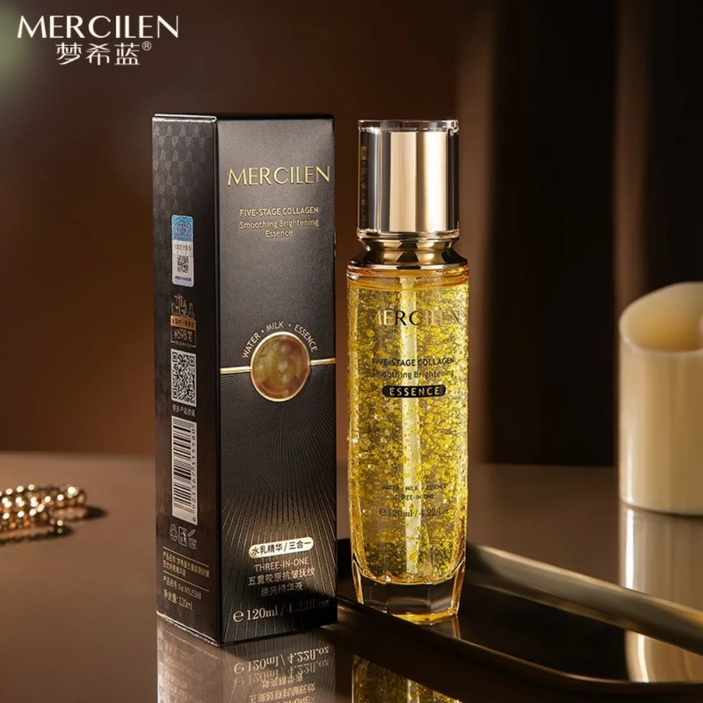 Mengxilan Fivefold Collagen Anti-Wrinkle Smoothing Brightening Serum, Hydrating, Moisturizing, Anti-Aging, and Firming Essence